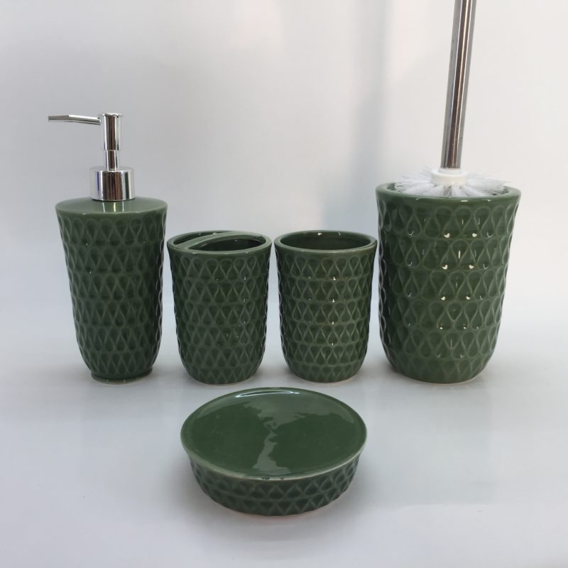 New Design Ceramic Bathroom Vanity Countertop Accessory Set