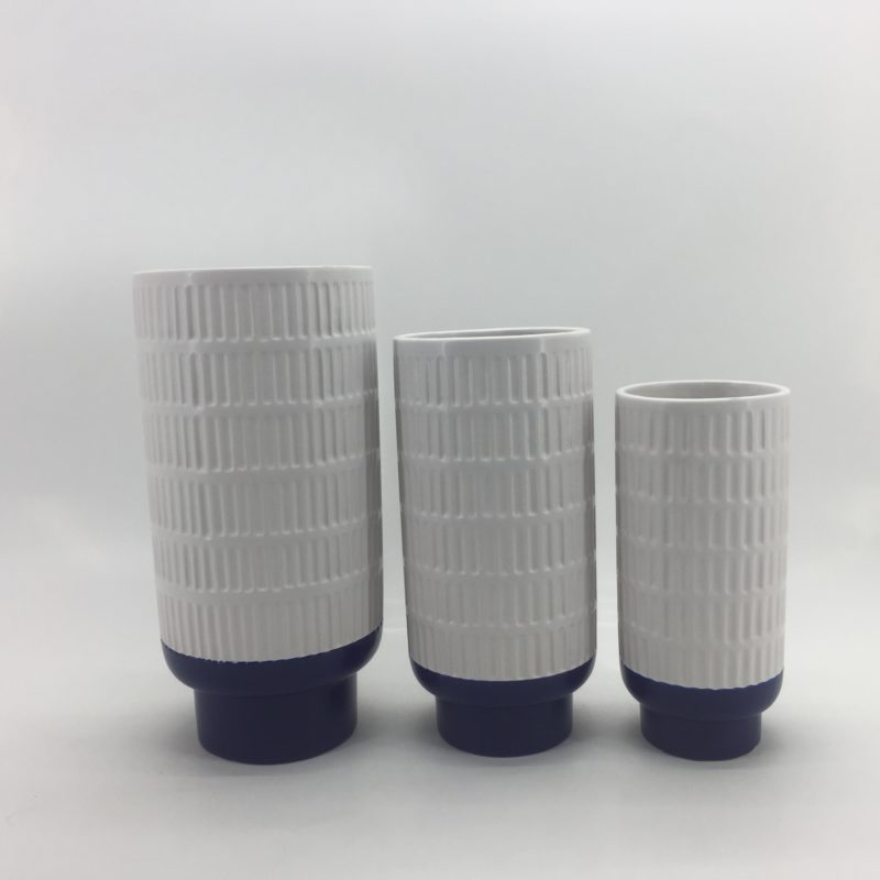 Set of  Three Stylish Ceramic Tall Vase for Home Hotel