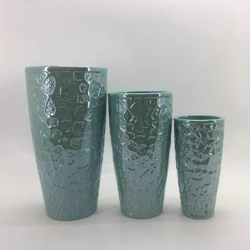 Elegant Color Glaze Indoor Decor Ceramic Flower Vase