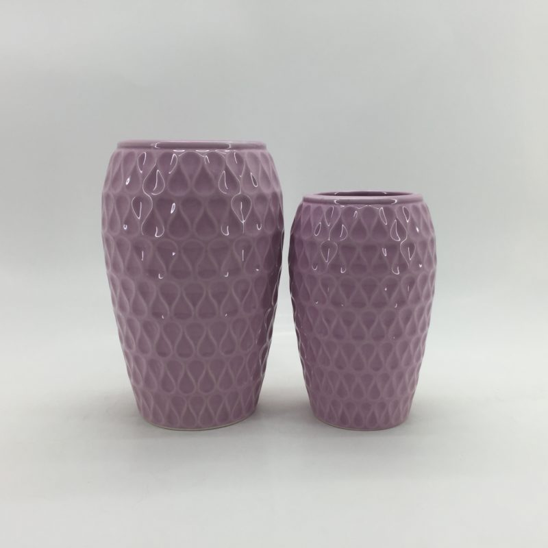 2 PCS Handmade Large Ceramic Pottery Vase for Flowers