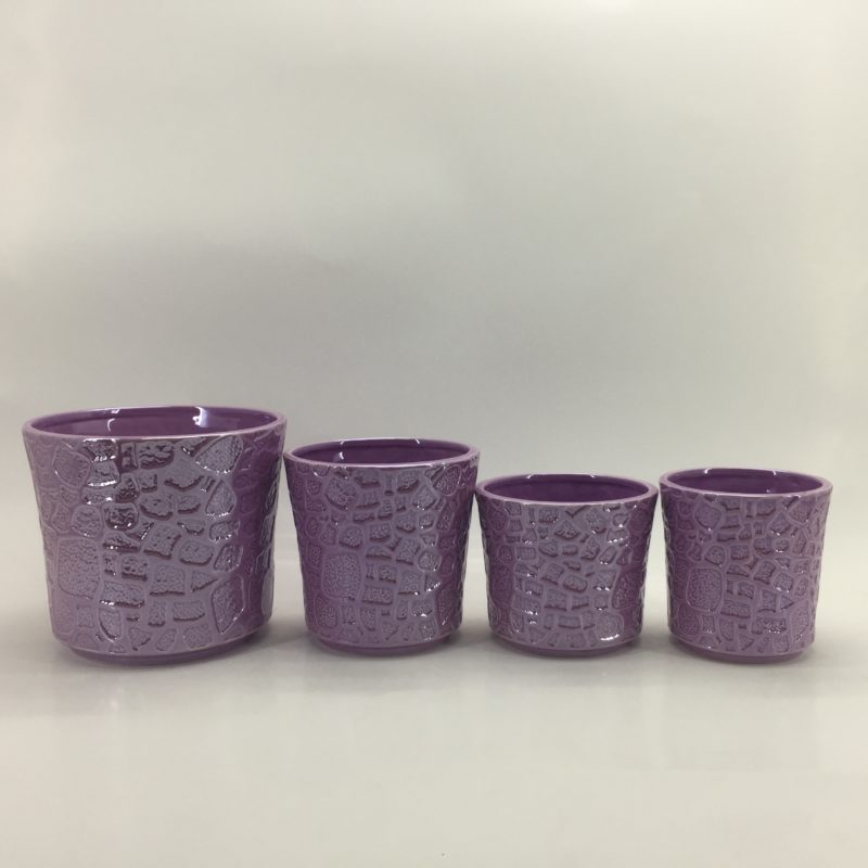 Multi-Color Small Ceramic Succulent Pot Set