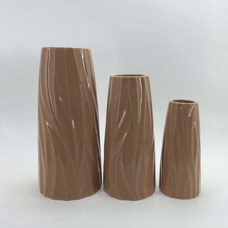 Set of 3 Large Outdoor Ceramic Vase for Flower